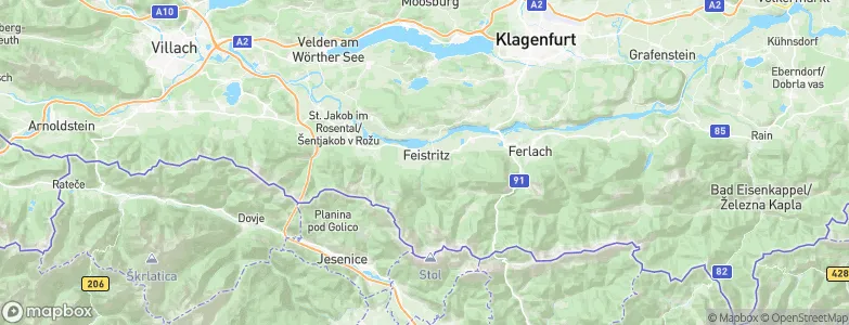 Feistritz im Rosental, Austria Map