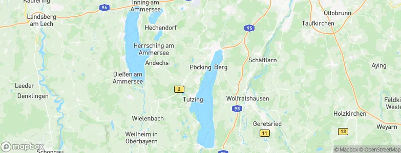 Feldafing, Germany Map