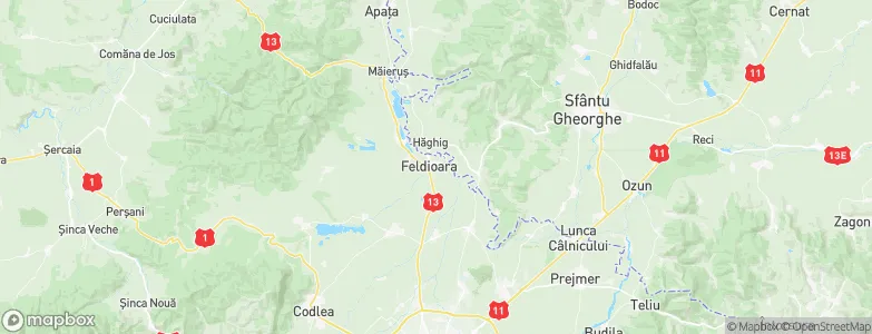 Feldioara, Romania Map
