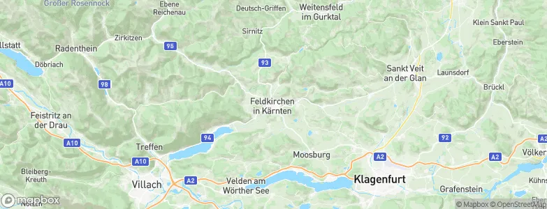 Feldkirchen in Kärnten, Austria Map