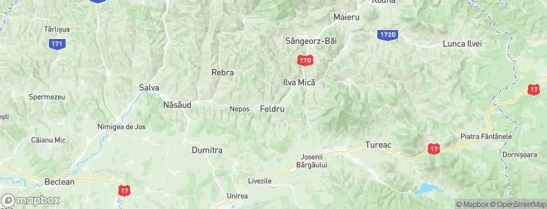 Feldru, Romania Map