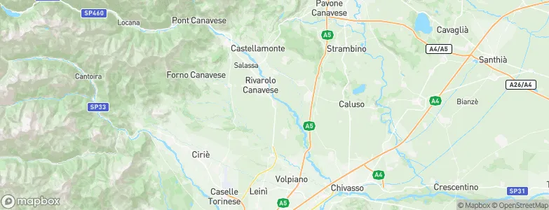 Feletto, Italy Map