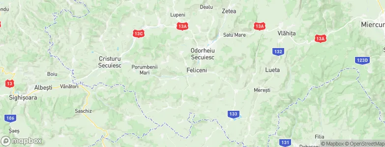 Feliceni, Romania Map