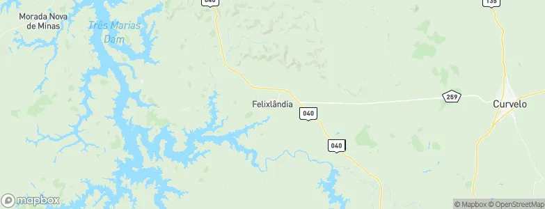 Felixlândia, Brazil Map