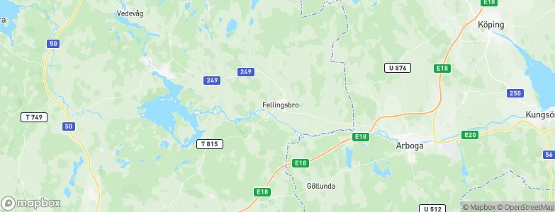 Fellingsbro, Sweden Map