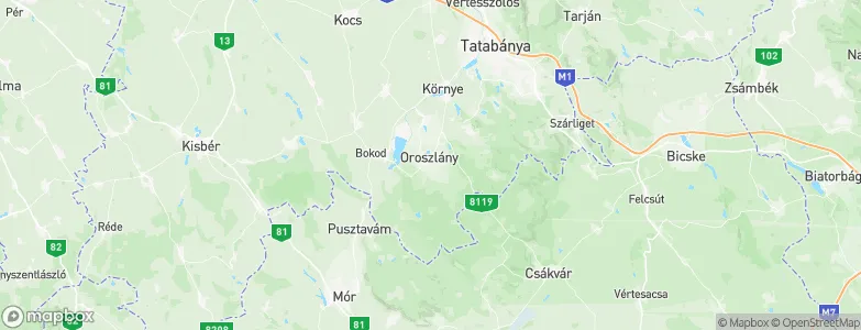 Felsőbányatelep, Hungary Map