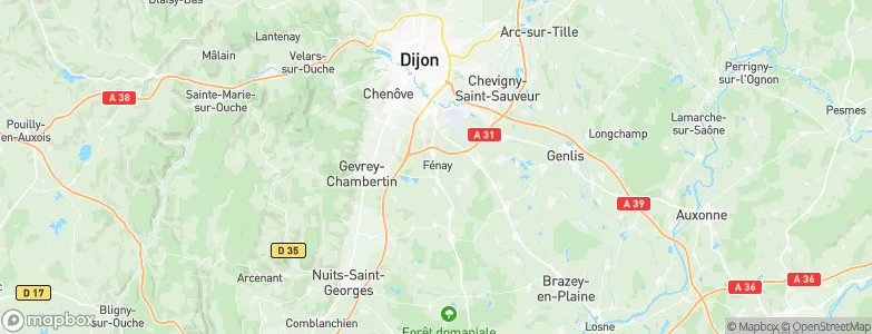 Fénay, France Map