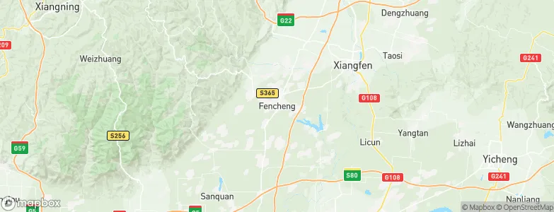 Fencheng, China Map