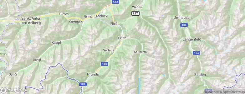 Fendels, Austria Map