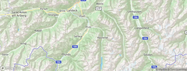 Fendels, Austria Map