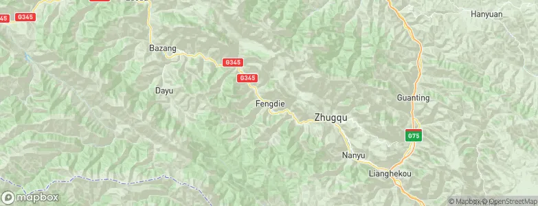 Fengdie, China Map
