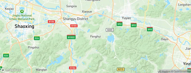 Fenghui, China Map