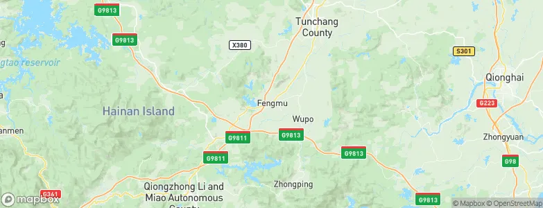 Fengmu, China Map