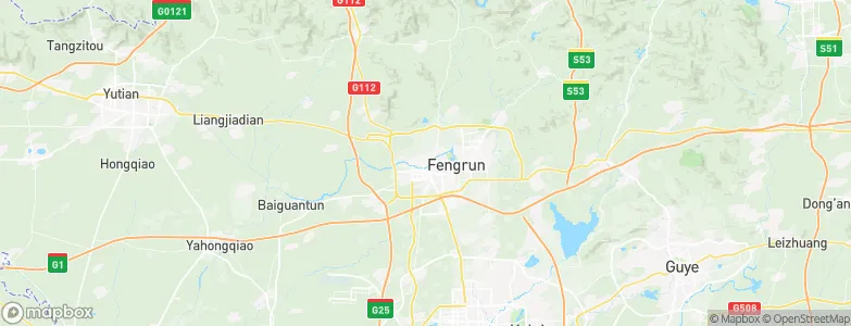 Fengrun, China Map