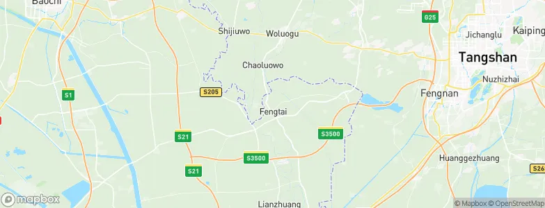 Fengtai, China Map