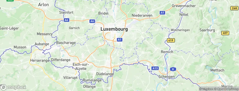 Fentange, Luxembourg Map