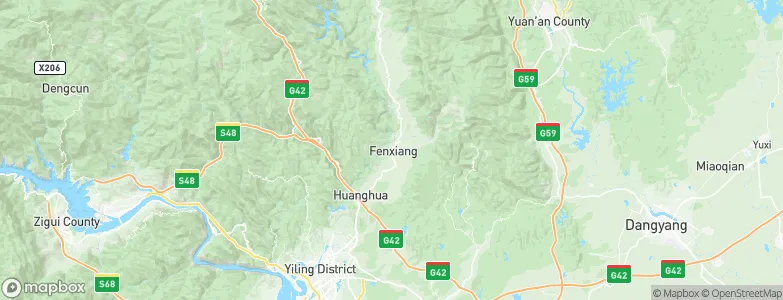 Fenxiang, China Map