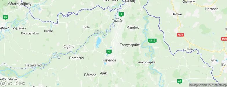 Fényeslitke, Hungary Map