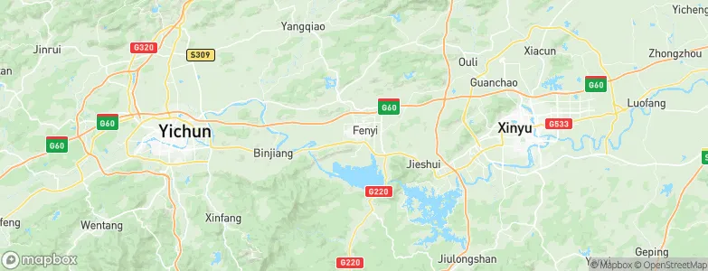 Fenyi, China Map