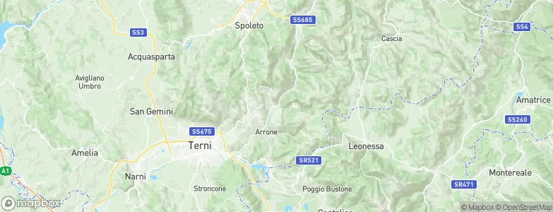 Ferentillo, Italy Map