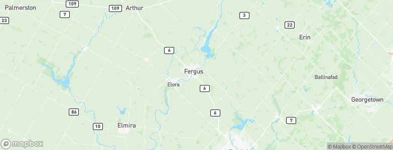 Fergus, Canada Map