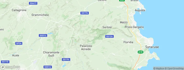 Ferla, Italy Map