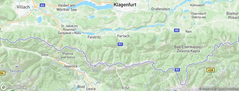 Ferlach, Austria Map