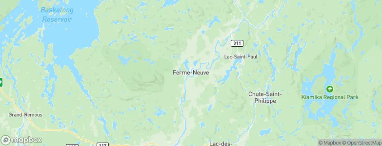 Ferme-Neuve, Canada Map