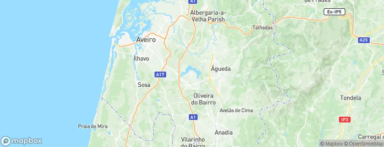 Fermentelos, Portugal Map