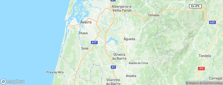 Fermentelos, Portugal Map