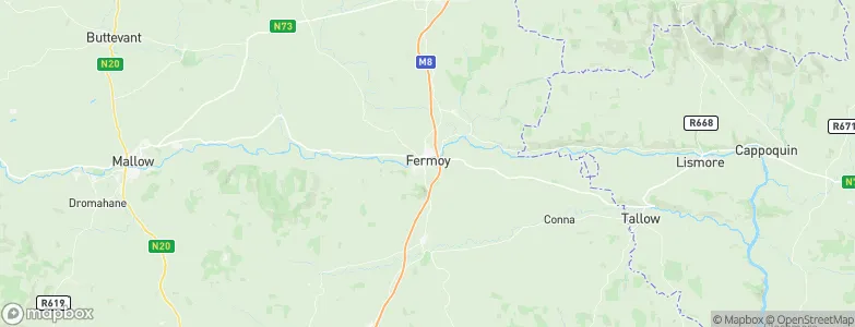 Fermoy, Ireland Map