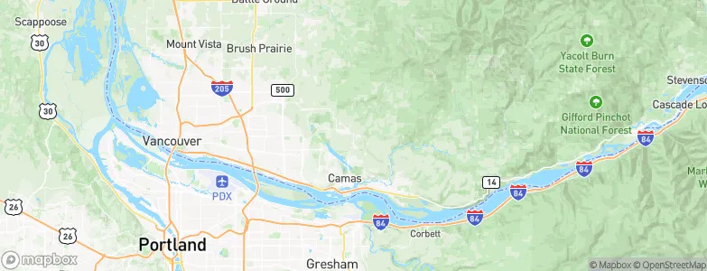 Fern Prairie, United States Map