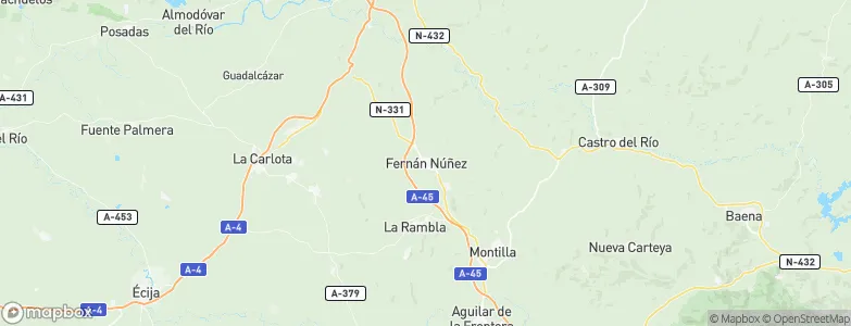 Fernán Núñez, Spain Map