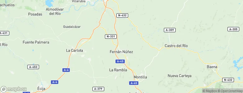 Fernán-Núñez, Spain Map