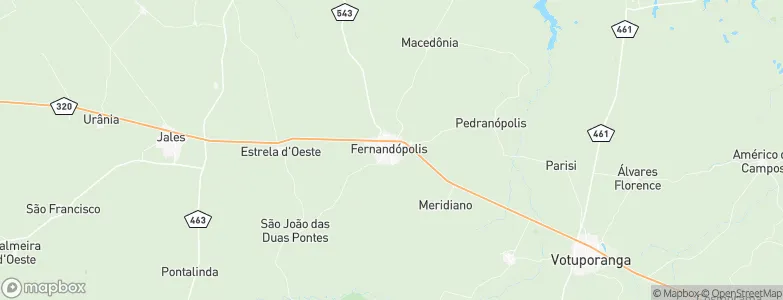 Fernandópolis, Brazil Map