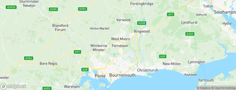 Ferndown, United Kingdom Map
