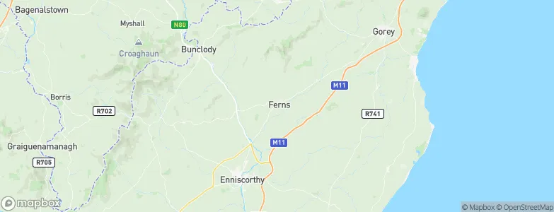 Ferns, Ireland Map