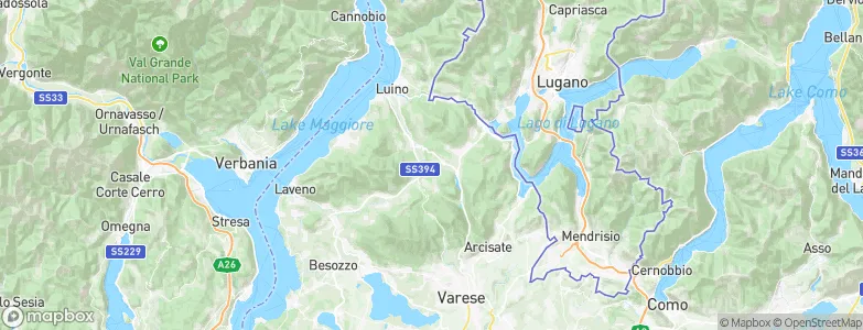 Ferrera di Varese, Italy Map