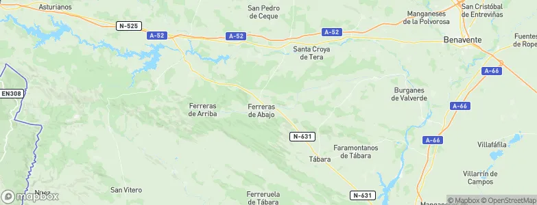 Ferreras de Abajo, Spain Map