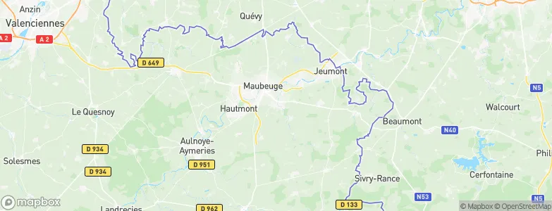 Ferrière-la-Grande, France Map