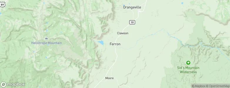 Ferron, United States Map