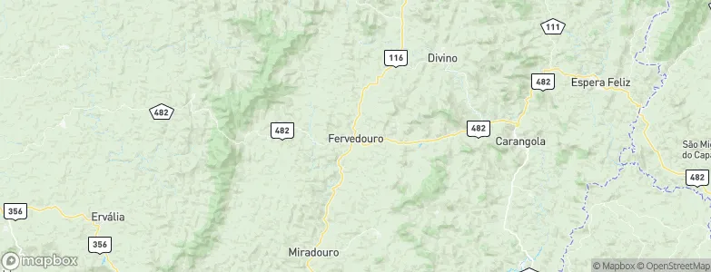 Fervedouro, Brazil Map