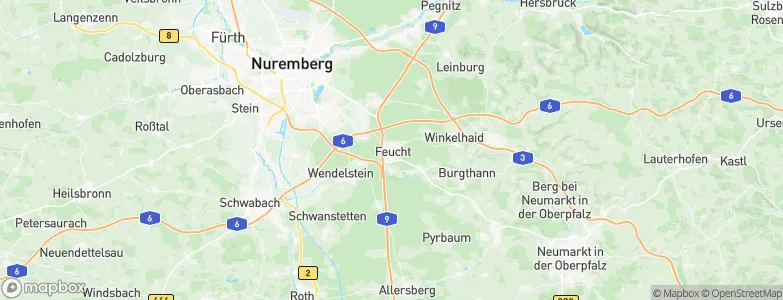 Feucht, Germany Map