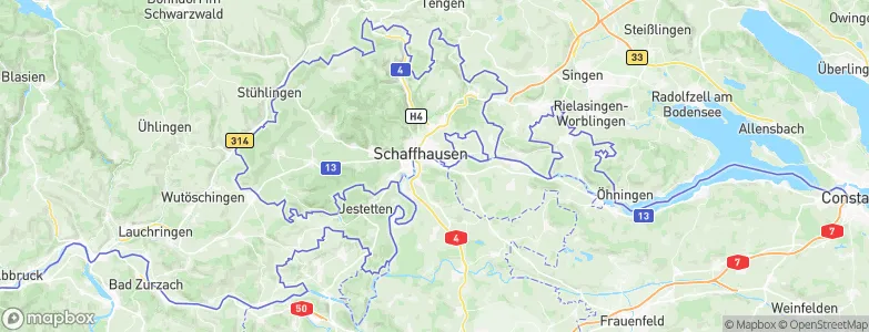 Feuerthalen, Switzerland Map