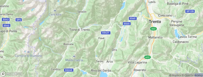 Fiavè, Italy Map