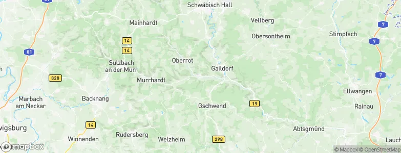 Fichtenberg, Germany Map