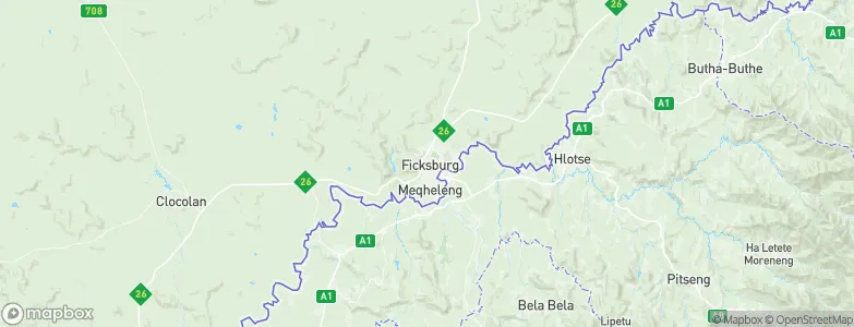 Ficksburg, South Africa Map