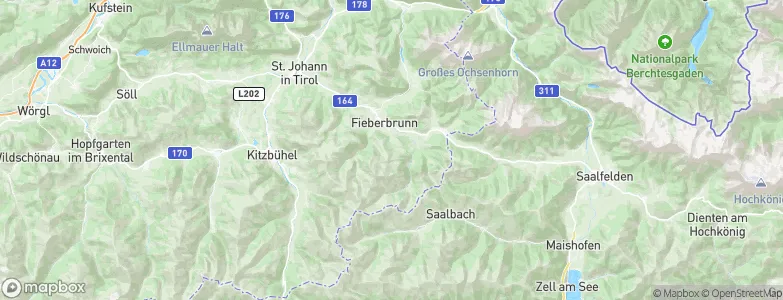 Fieberbrunn, Austria Map