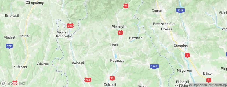Fieni, Romania Map