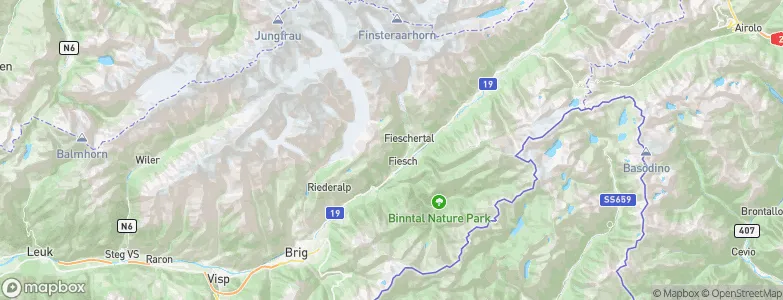 Fiesch, Switzerland Map